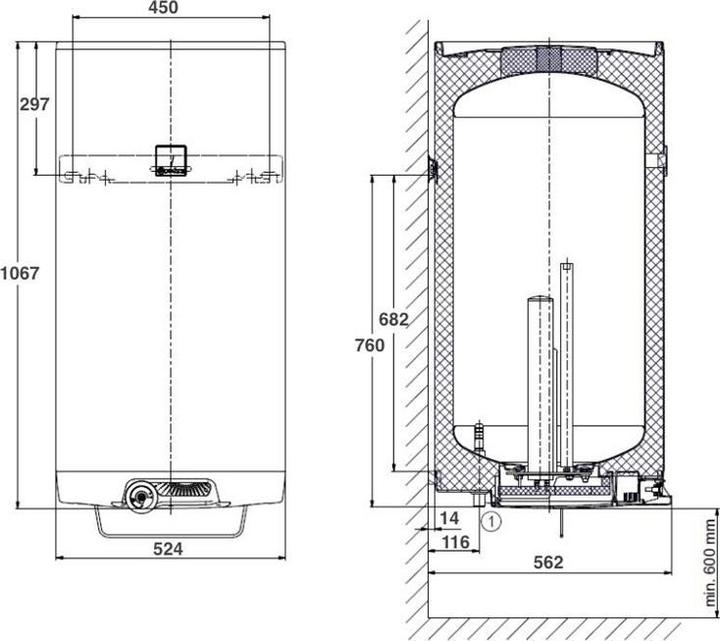 Produktbild Dražice WATER HEATER OKCE125