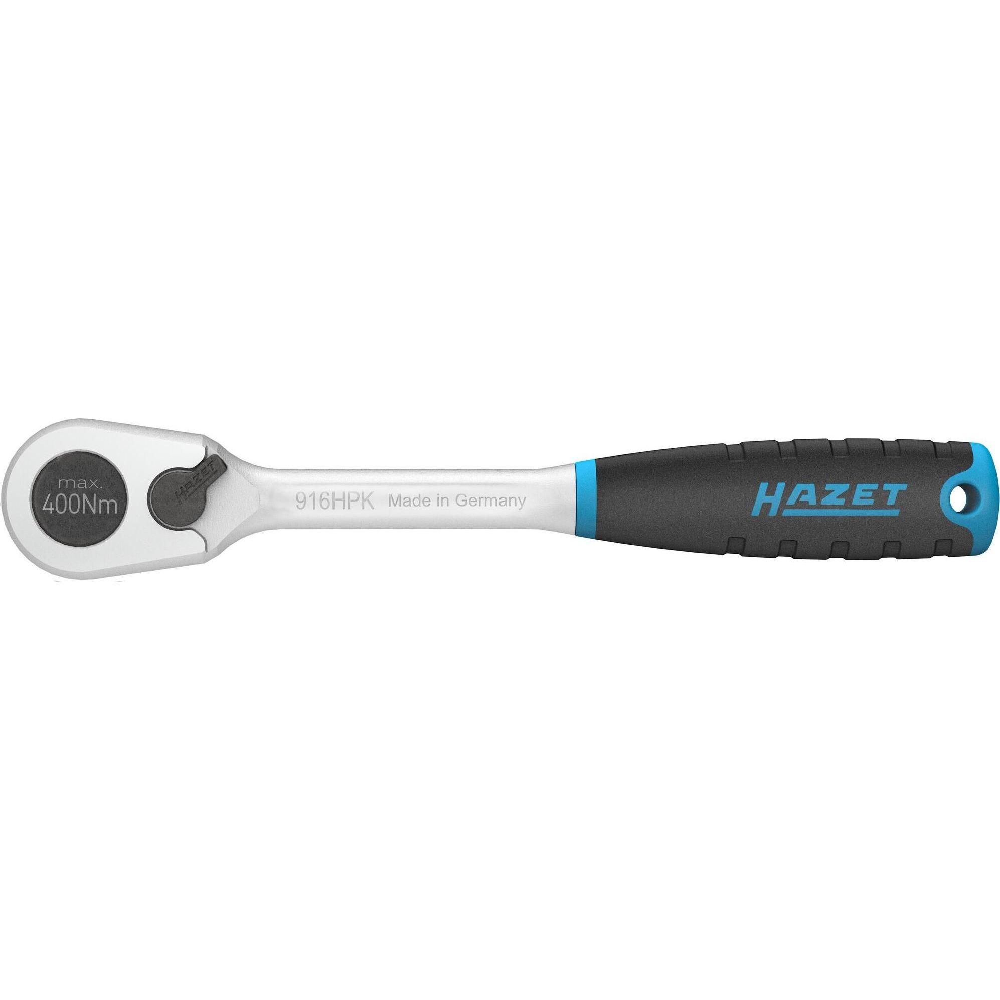Thumbnail - HAZET, Ratsche, HiPer Feinzahn-Umschaltknarre ∙ kurz 916HPK ∙ Vierkant 12,5 mm (1/2 Zoll) (1/2")