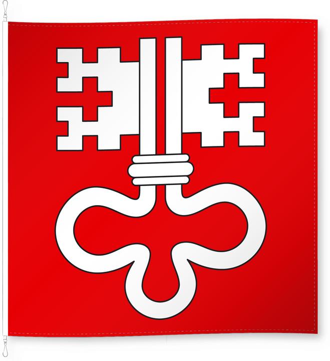 Image du produit Alpenfahnen Nidwald (150 x 150 cm)