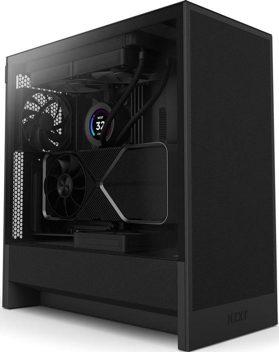 Produktbild NZXT H5 Flow ( 2024 ) (schwarz, Tempered Glass) (Mini-ITX, mATX, ATX, E-ATX)