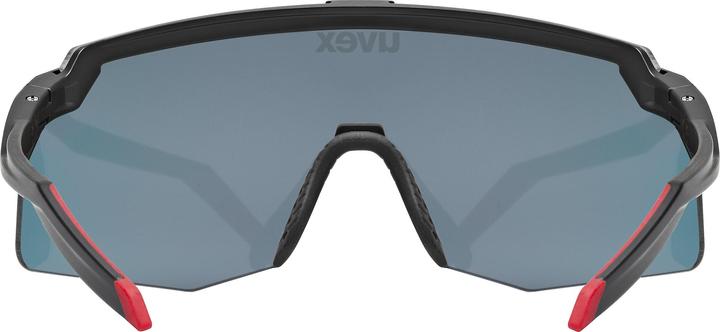 Actual product image Uvex pace stage small (black matt (red)*, Mirror Red)