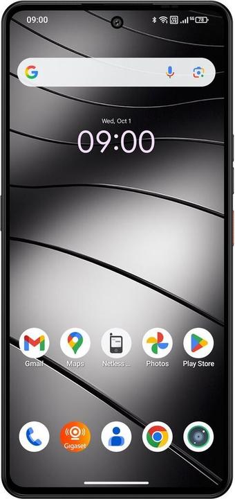 Actual product image Gigaset GS6 PRO Titanium Black (256 GB, Black, 6.67", Dual SIM, 5G)