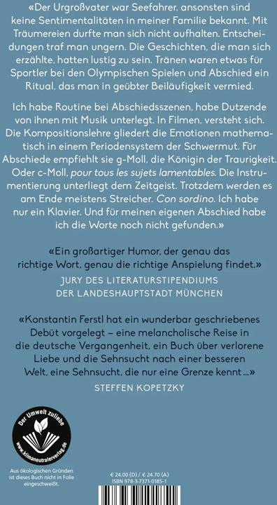 Produktbild Die blaue Grenze (Deutsch, Konstantin Ferstl, 2023)