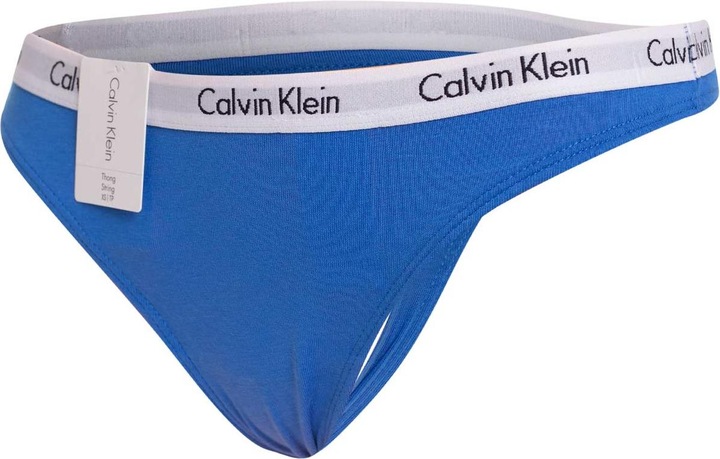 Actual product image Calvin Klein Ladies String Thong with Stretch, Palace Blue, S (S)