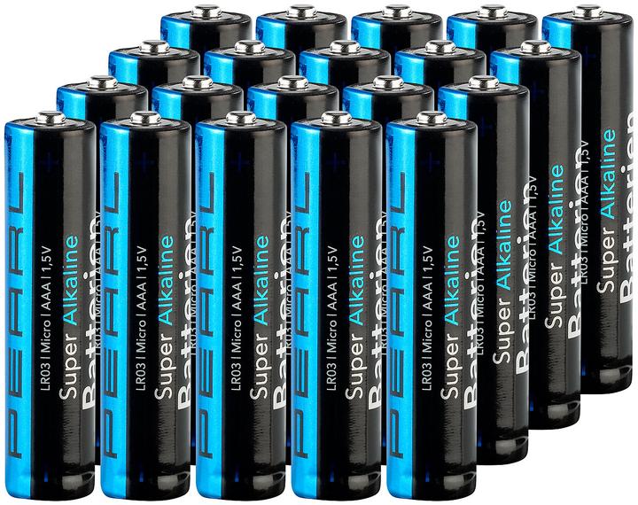 Actual product image Pearl Super alkaline batteries type AAA / Micro, 1.5 Volt, 20 pieces (20 pcs., AAA, 1.25 mAh)