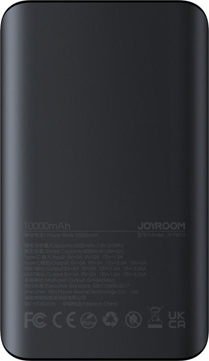 Produktbild Joyroom 10000mAh Powerbank LED Display 30W PD QC- Black (10000 mAh, 30 W, 37 Wh)