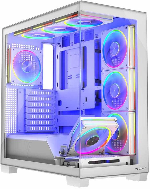 Produktbild Modecom Computergehäuse VOLCANO STELLAR ARGB MIDI 8F (ATX, mATX, Mini-ITX)