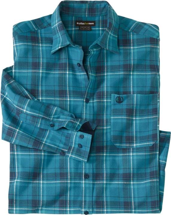 Produktbild Atlas For Men Doppelt kariertes Flanellhemd (M)