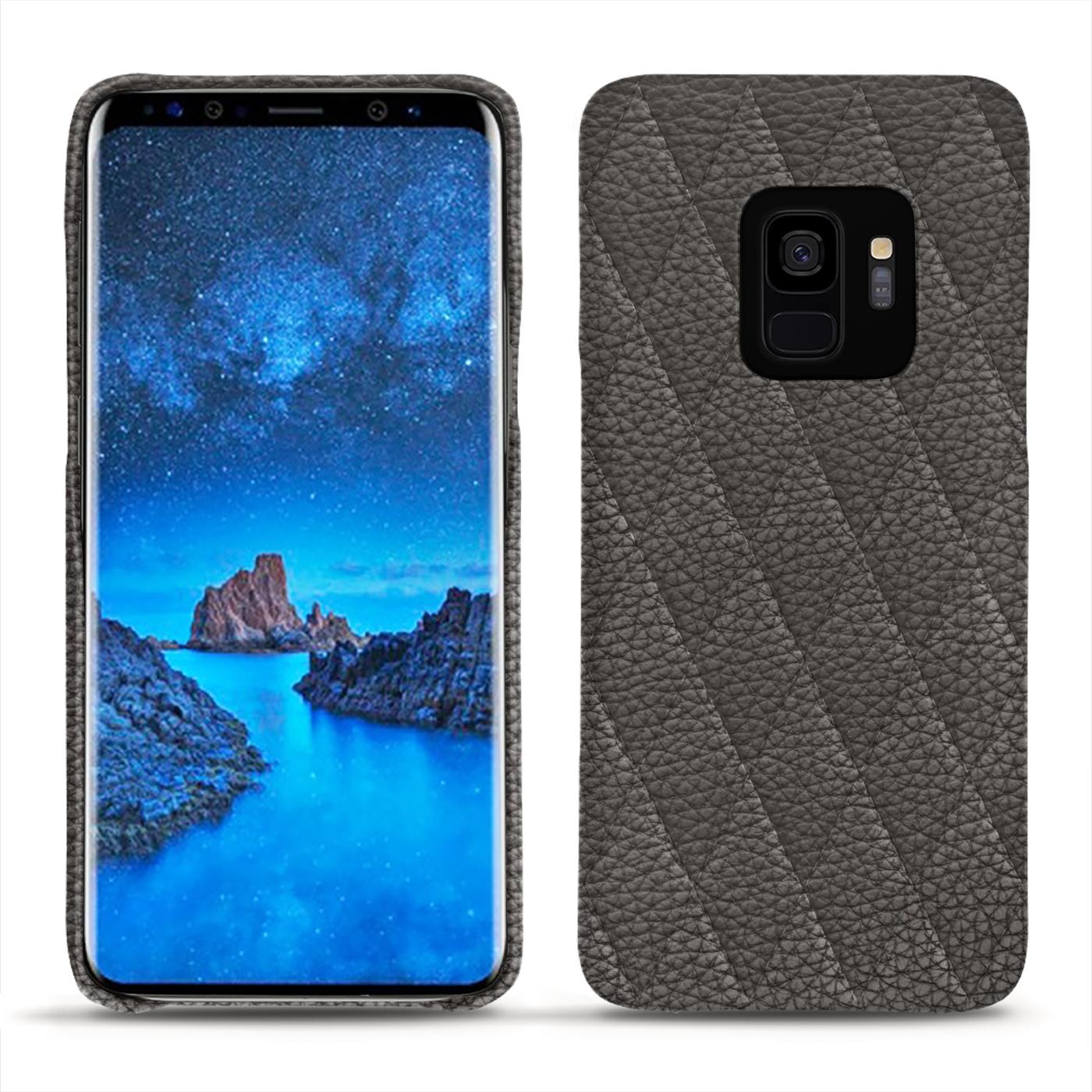 Noreve Lederschutzhülle (Samsung Galaxy S9), Smartphone Hülle, Grau