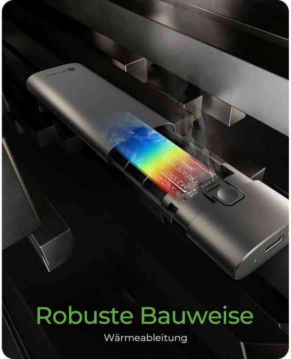 Produktbild Icy Box Spade Case 1806 – M.2 NVMe SSD Gehäuse USB-C 10Gbps (M.2)