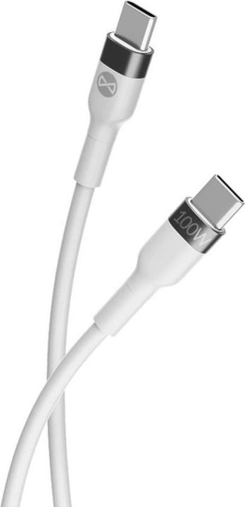 Image du produit Forever Câble flexible USB-C - USB-C 2,0 m 100W blanc (2 m, USB 2.0, 100 W)
