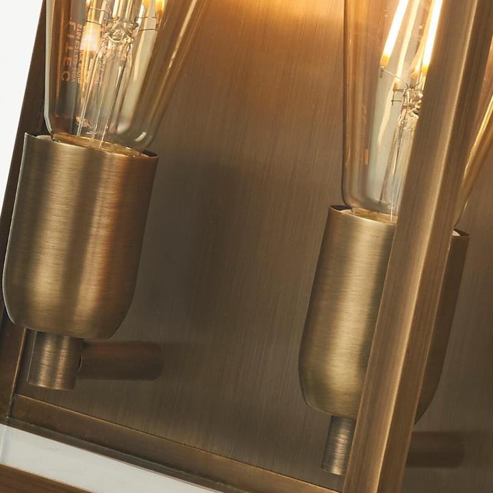 Actual product image Elstead Lighting Old Bailey outdoor wall light E27 2-gang aged brass IP44 (E27)