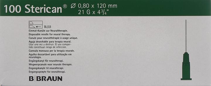 Produktbild B.Braun Nadel 21G 0.80 x 120mm grün Luer, 100 Stück