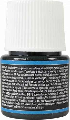Actual product image Pebeo Setacolor Opaque (Shimmering black, 45 ml)