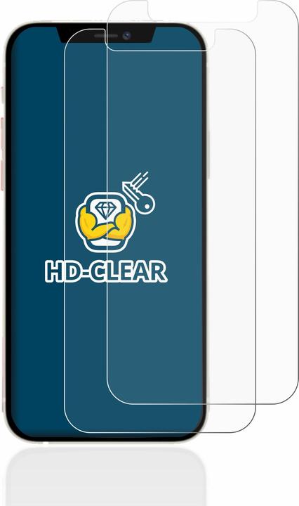 Produktbild BROTECT Schutzfolie Displayschutz Klar (2 Stk., Apple iPhone 12 mini)
