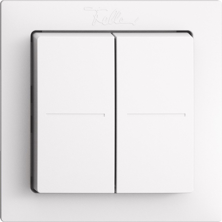 Feller EdizioDue Bouton-poussoir sans fil quadruple Friends of Hue Appareil avec face avant
