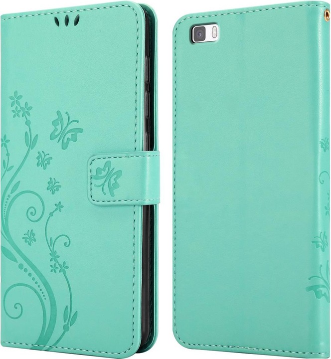 Produktbild Cadorabo Flower Book Cover (Huawei P8 Lite)