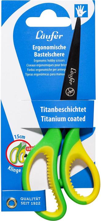 Immagine prodotto Läufer Forbici per bambini con impugnatura morbida e confortevole (13 cm)