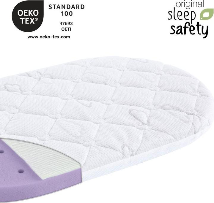 Actual product image Träumeland Stub Basket Mattress Brise Light (37 x 70 cm)