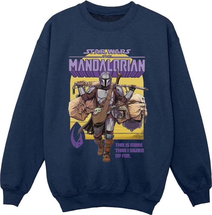 Produktbild Star Wars The Mandalorian More Than I Signed Up For Sweatshirt Jungen (140, 146)