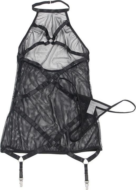 Produktbild Subblime Subllime - Transparentes Neckholder-Kleid Schwarz L/Xl (L, XL)