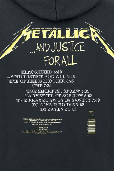 Immagine prodotto Metallica And Justice For All Tracks (Kapu) (L)