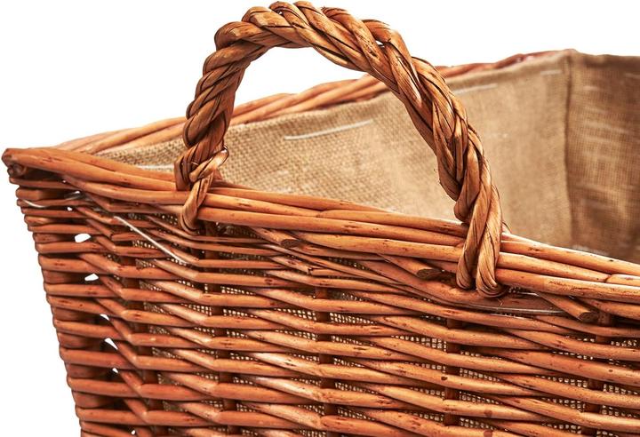 Image du produit Kobolo Holzkorb für Kaminholz mit Jutefutter und Henkel