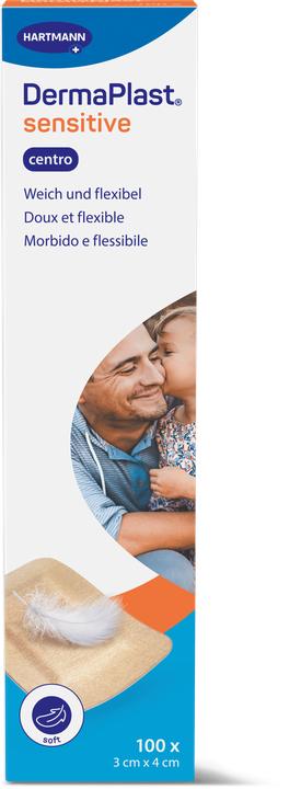 Produktbild DermaPlast Sens Cent Strip 3x4cm bei 100 (100 x)