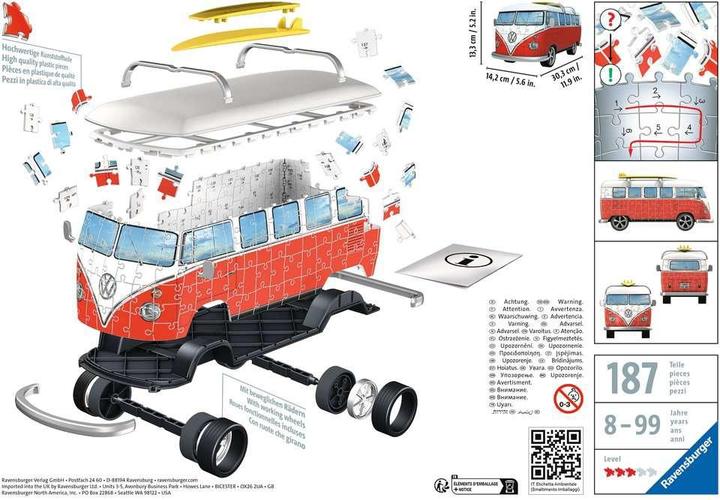 Produktbild Ravensburger Volkswagen T1 Surfer Edition (162 Teile)