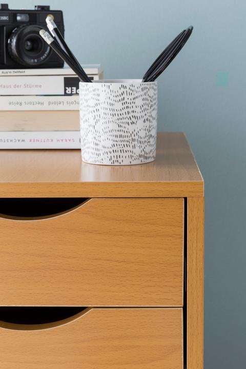 Image du produit FineBuy Rollcontainer Holz furniert Buche (38 x 33 x 64 cm)