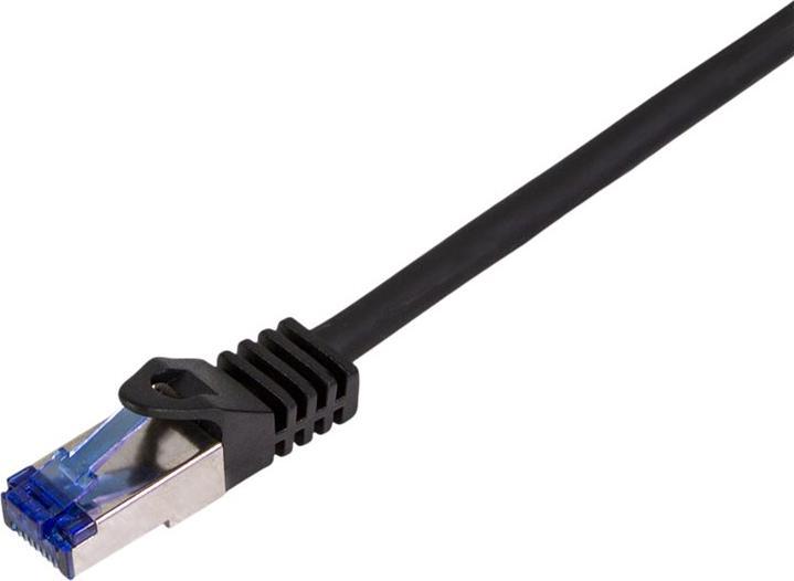 Actual product image LogiLink Patch cable Ultraflex, Cat.6A, S/FTP, 10 m, black withCat.7 raw cable, extra flexible & soft cable (S/FTP, CAT6a, 10 m)