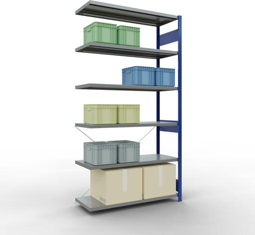 Actual product image Schulte Lagertechnik MULTIplus250 boltless bay system with cross brace