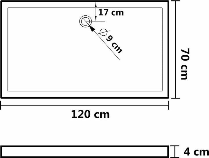 Produktbild vidaXL Duschwanne