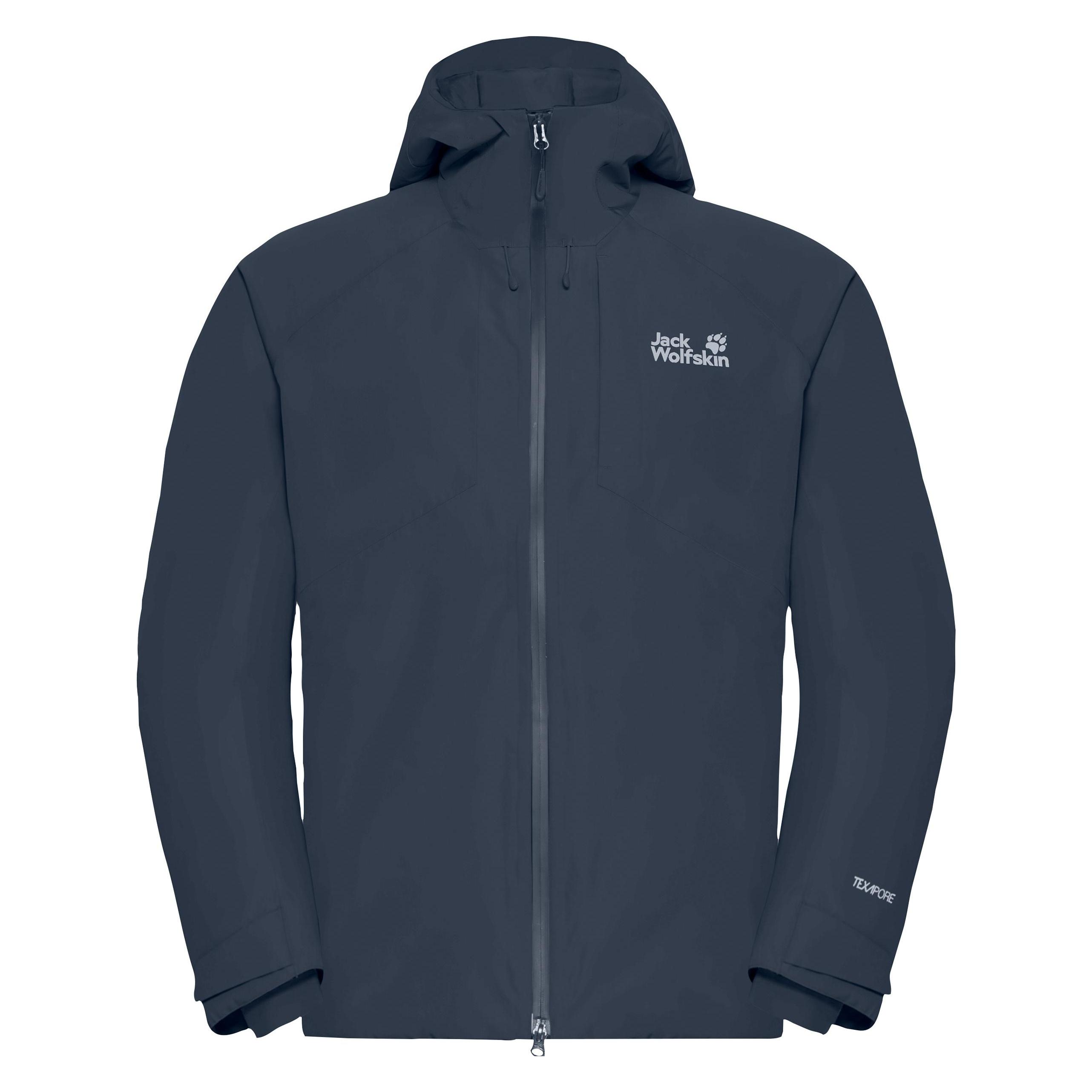 Jack Wolfskin, Herren, Winterjacken, Icecape 2L Down Ins Jkt M Rds, Blau, (Xl)