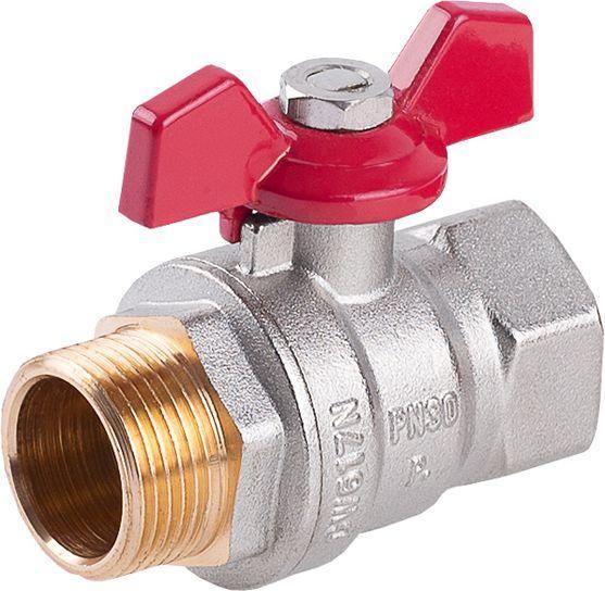 Actual product image Perfexim water ball valve WZ DN25 reinforced butterfly PHA-004 G1 (00-004-0250-000)