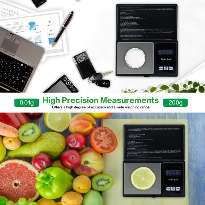 Produktbild Intirilife Digitale Feinwaage 200g
