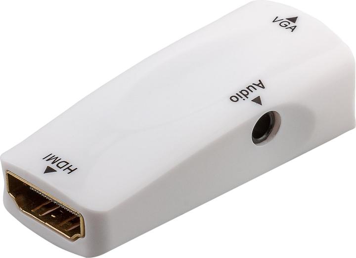 Produktbild Goobay Komapkter HDMI™ / VGA-Adapter inkl. Audio (HDMI, 2.20 cm)