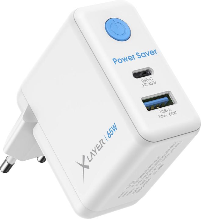 Produktbild Xlayer 65W Power Saver USB Typ C mit Strom-Stopp-Funktion white (65 W)