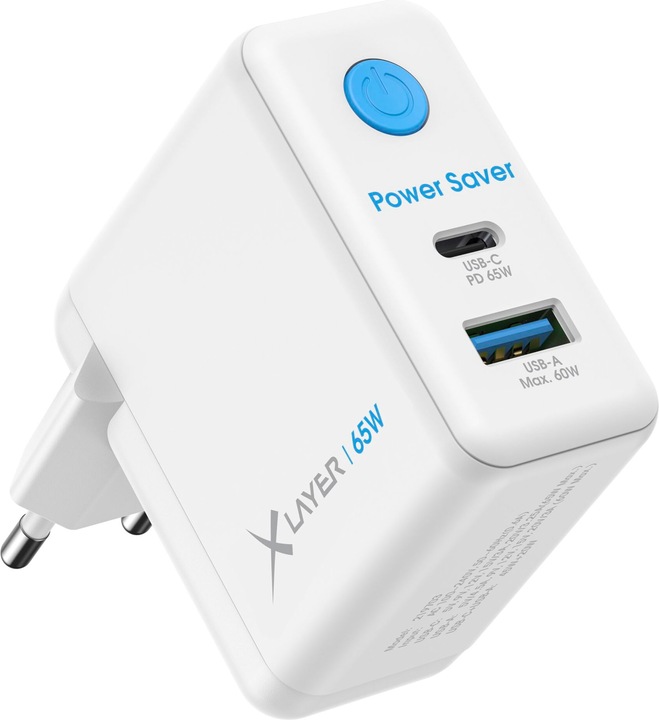 Actual product image Xlayer 65W Power Saver USB Type C with Power Stop Function white (65 W)