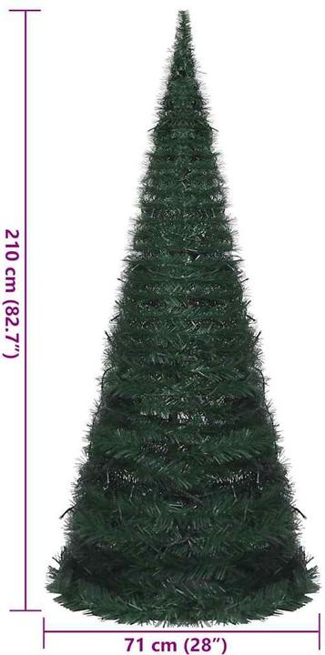 Produktbild vidaXL Pop-up-Weihnachtsbaum (210 cm)