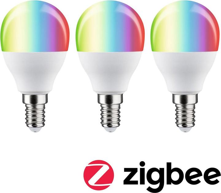 Produktbild Paulmann Tropfen Zigbee Filament 3er Set (E14, 470 lm, 1 x)
