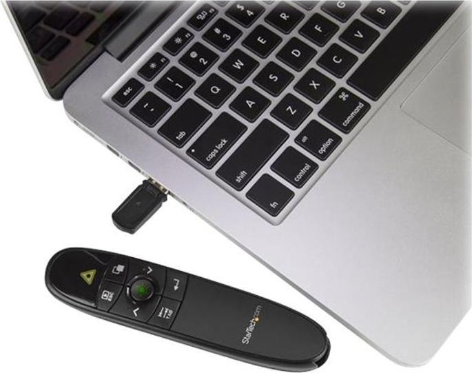 Produktbild StarTech Drahtlose Präsentationsfernbedienung mit grünem Laserpointer - 27m - USB Presentation C