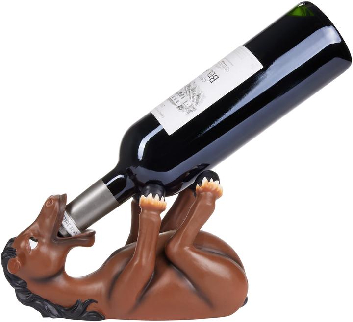 Produktbild Brubaker Weinflaschenhalter, durstiges Pferd (22 x 9.50 x 14 cm)