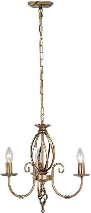Actual product image Elstead Lighting Artisan chandelier E14 triple aged brass (36 cm)