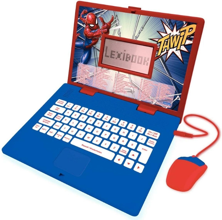 Immagine prodotto Lexibook Computer portatile bilingue, Spiderman (Tedesco, Inglese)