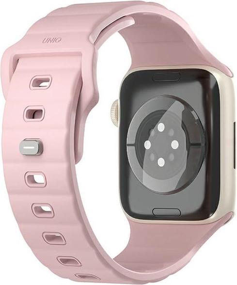Produktbild Uniq pasek Stride Apple Watch Series 1/2/3/4/5/6/7/8/9/SE/SE2 38/40/41mm FKM Rubber Strap różowy/pal (40 mm, 38 mm, 41 mm, Kunststoff)
