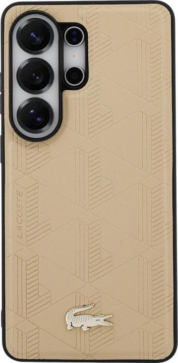 Actual product image Lacoste Case Nomograme Gold Logo MagSafe for Samsung Galaxy S26 Ultra beige (Samsung Galaxy S26 Ultra)