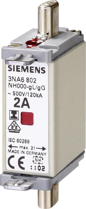 Produktbild Siemens SIEMENSN 3NA6817 NH-Sicherungseinsatz, NH000, In: 40 A, g (40 A)