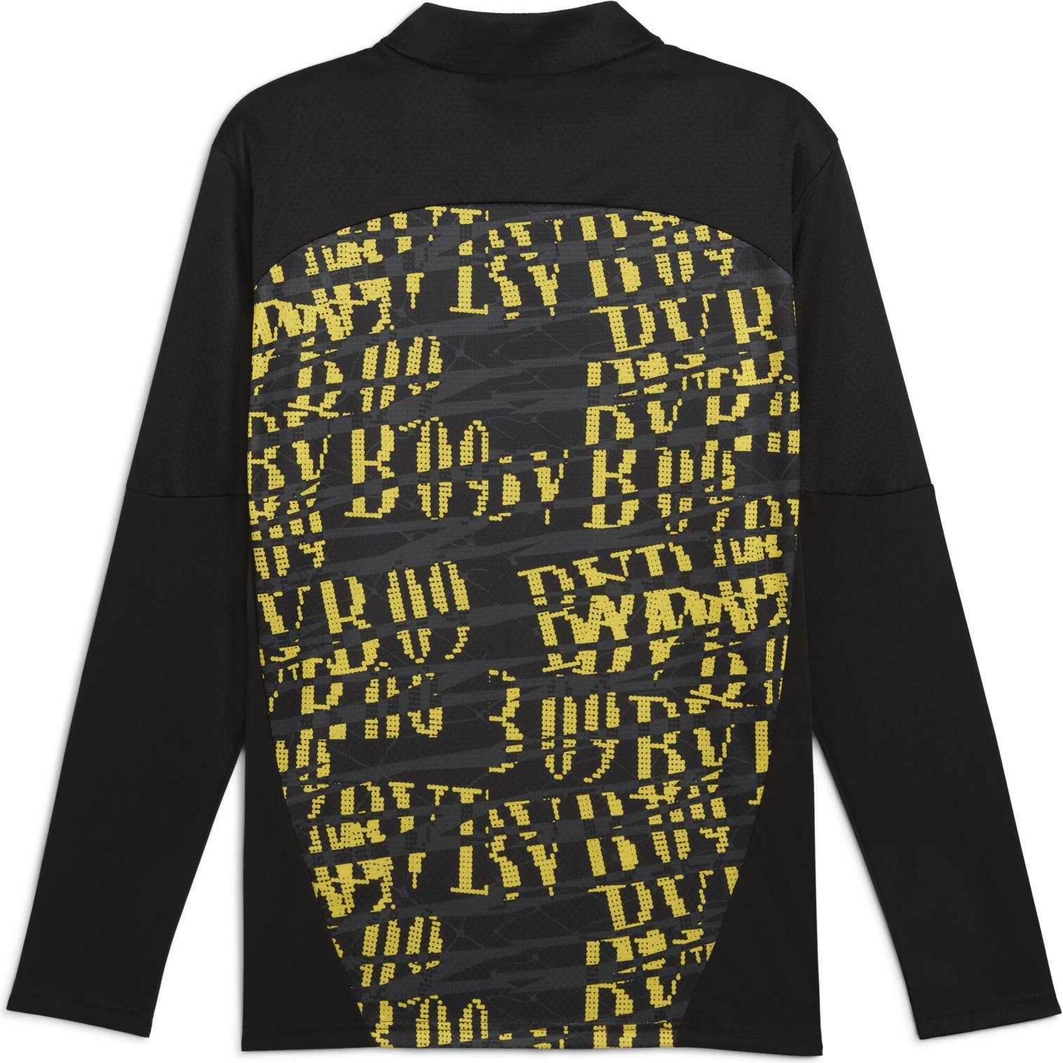 Thumbnail - Puma, Herren, Sportshirt, BVB Prematch 1/4 Zip Top (M), Mehrfarbig, M
