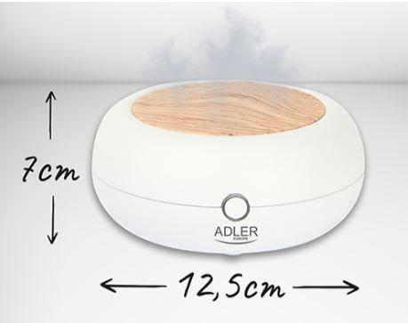 Actual product image Adler AD 7969 USB Ultrasonic aroma diffuser 3in1, White (70 ml)